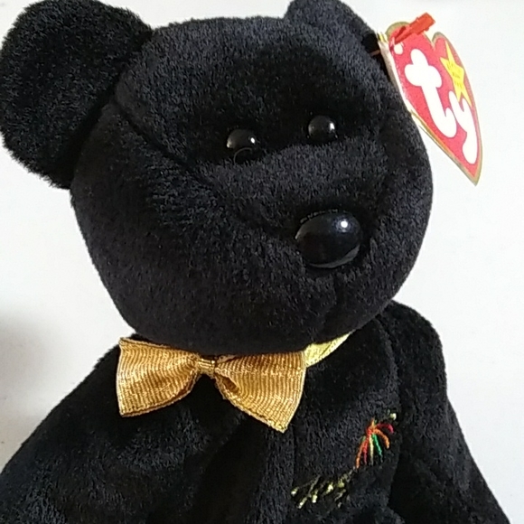 Ty Other - Rare 1999 "The End" Black Beanie babies collection. NWT